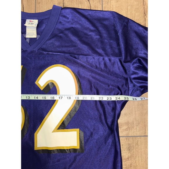 NFL‎ Team Apparel Ray Lewis 52 Baltimore Ravens Jersey XL Mens Purple - Picture 4 of 6